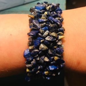 Lapis Lazuli Chip Stone MultiStrand bracelet